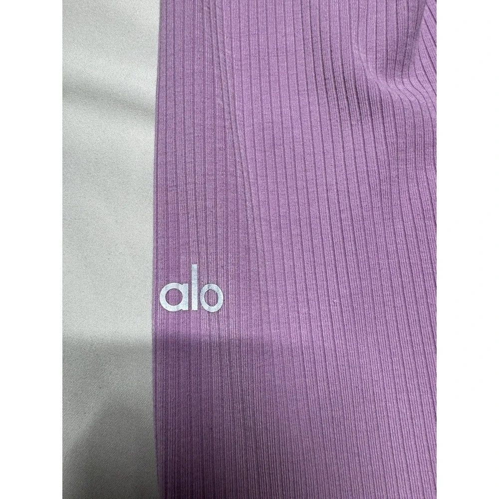 All Yoga Women's Ribbed High‎ Wasted Light Purple Size XXS